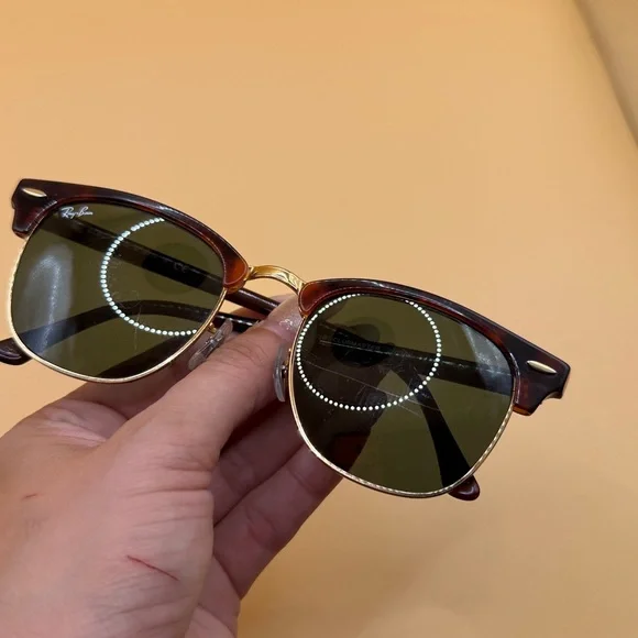 Ray-Ban Brown and Gold Sunglasses - Picture 6 of 7